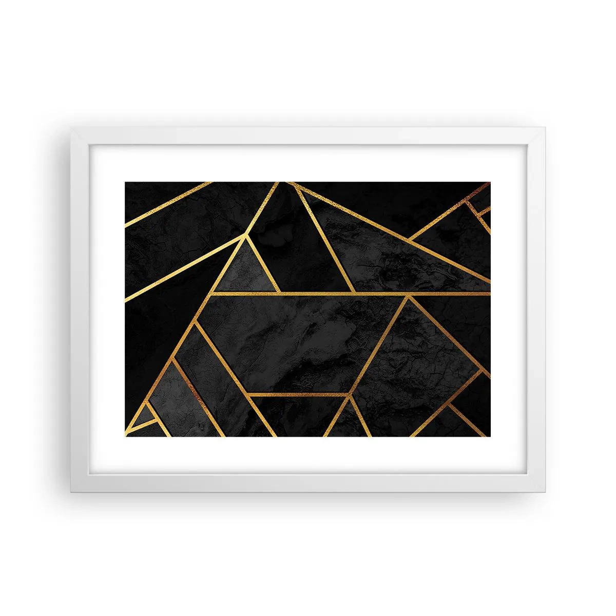 Pôster em moldura branca - Escuridão e esplendor - 40x30 cm