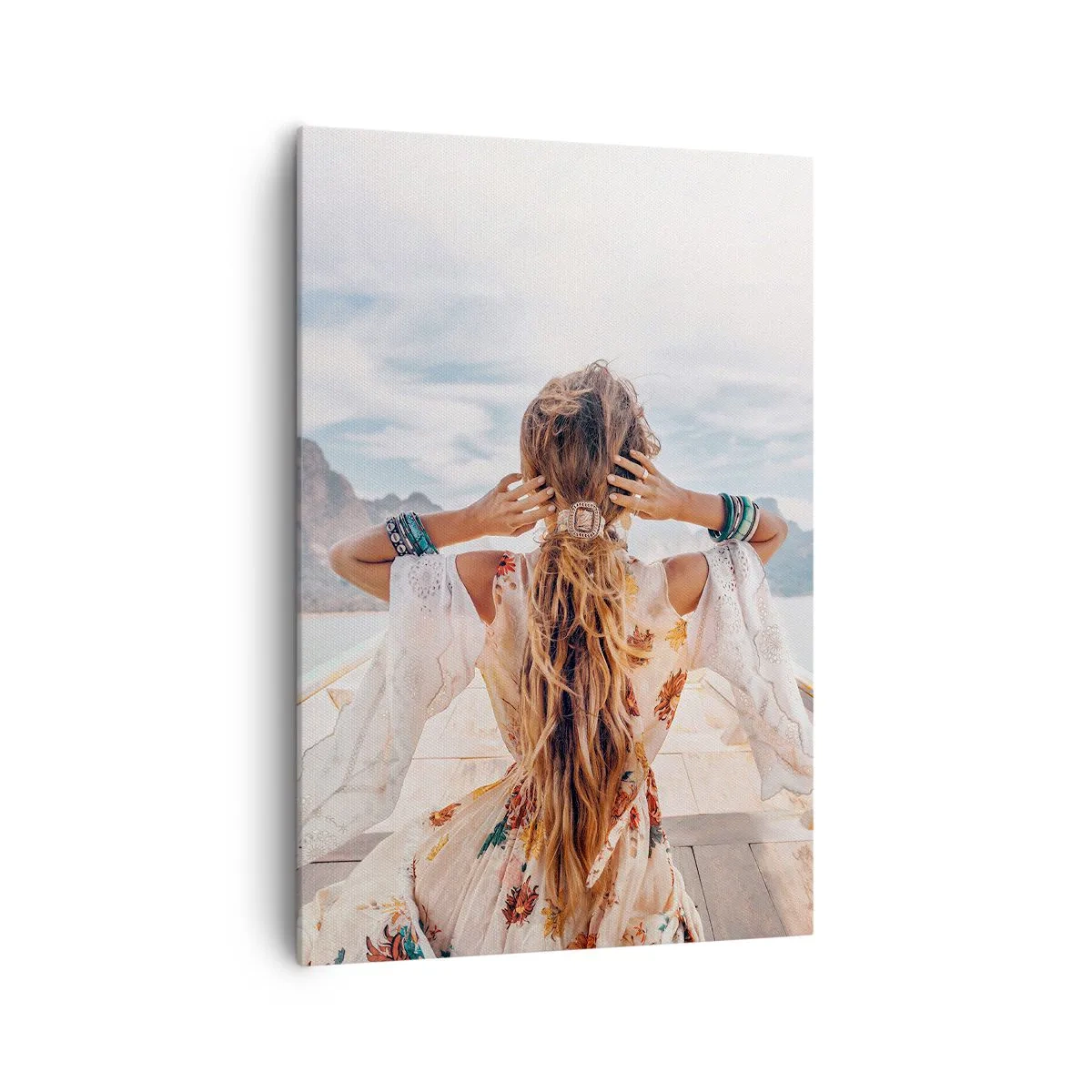 Quadro em tela - A caminho da felicidade - 70x100 cm