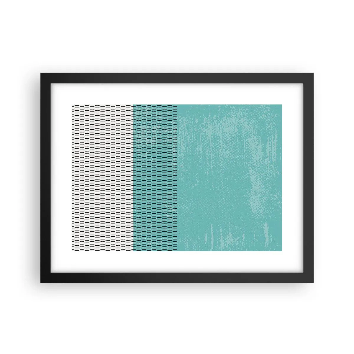 Pôster com moldura preta - Composição equilibrada - 40x30 cm