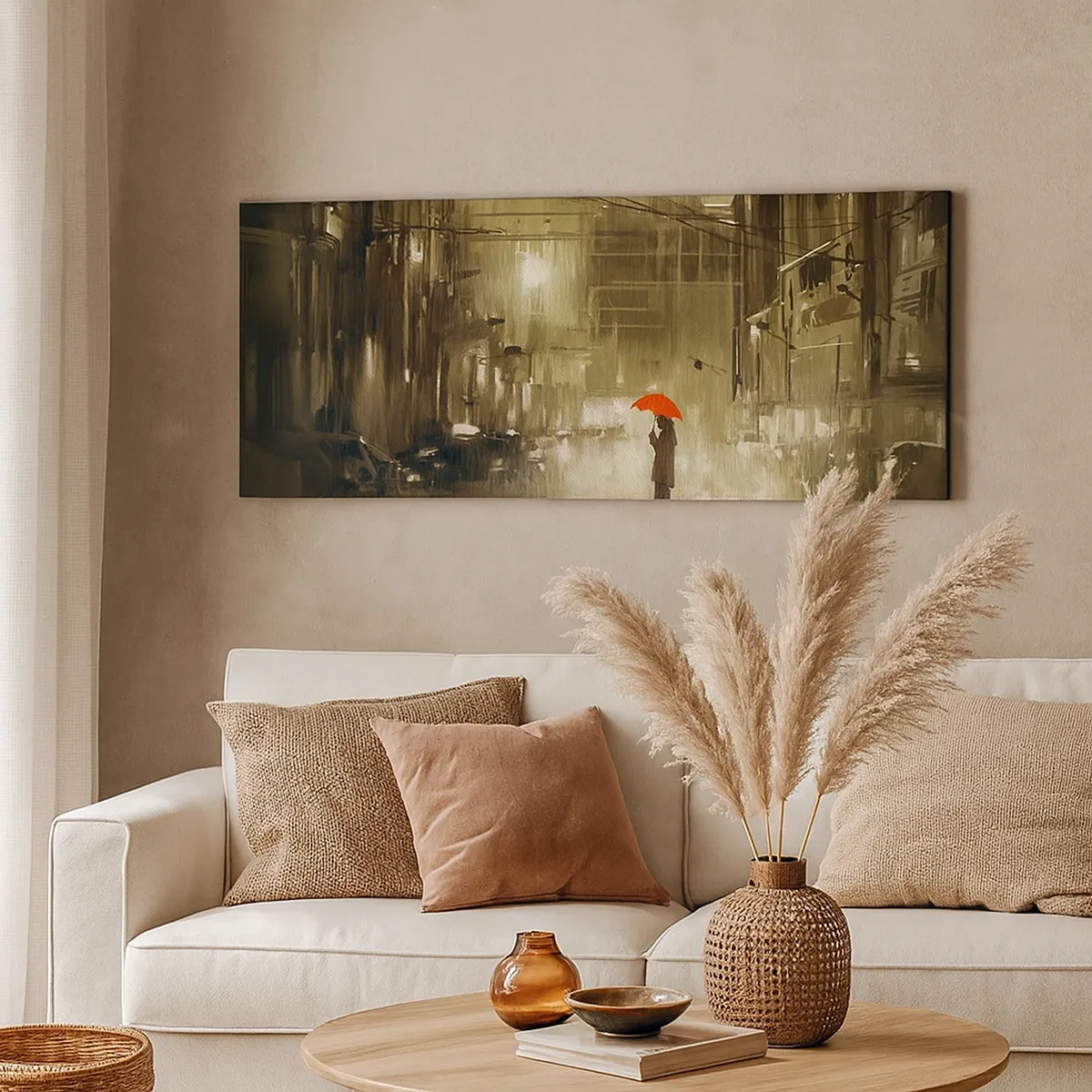 Quadro em tela - Sozinha, mas não solitária - 30x30 cm