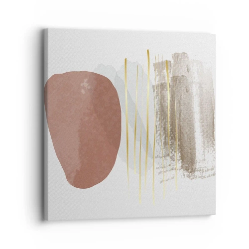 Quadro em tela - Colunata abstrata - 30x30 cm