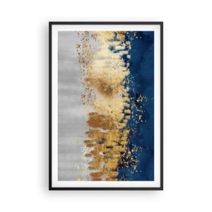 Pôster com moldura preta - Uma composição moderna com brilho - 61x91 cm