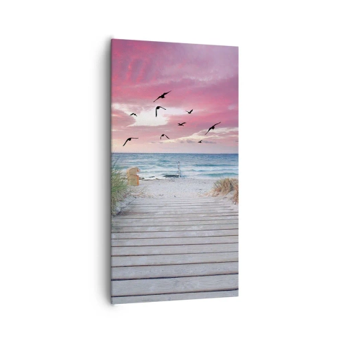 Quadro em tela - Impressão do Báltico - 65x120 cm