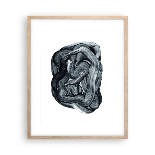 Pôster com moldura de carvalho claro - Não é assim tão simples - 40x50 cm