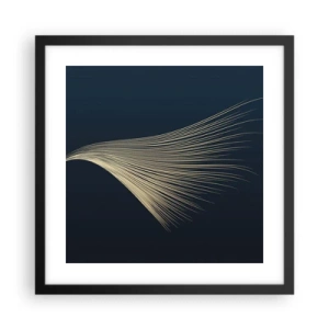 Pôster com moldura preta - Como o cabelo de um anjo - 40x40 cm