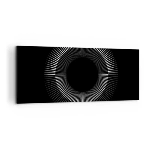 Quadro em tela - Sol preto - 100x40 cm