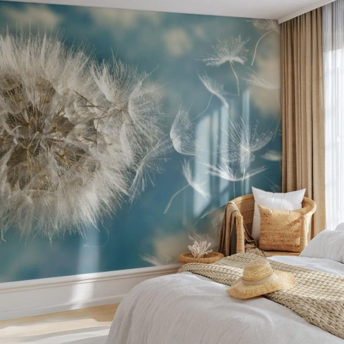 Papel de Parede Premium Sand - Respiração de um anjo - Natureza, verão indiano, Pedaço - 100x70 cm