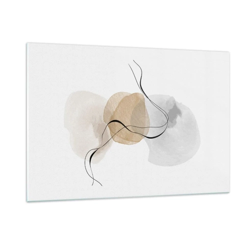 Quadro em vidro - Contas ao vento - 120x80 cm