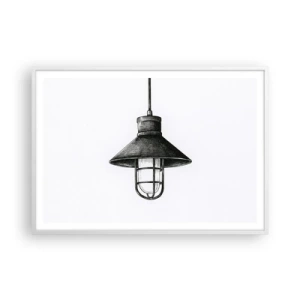 Pôster em moldura branca - Como antigamente… - 100x70 cm