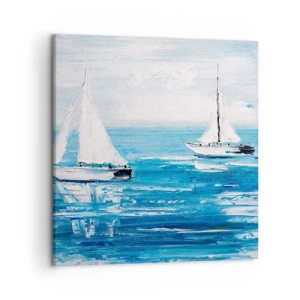 Quadro em tela - Com um amigo ao meu lado - 50x50 cm