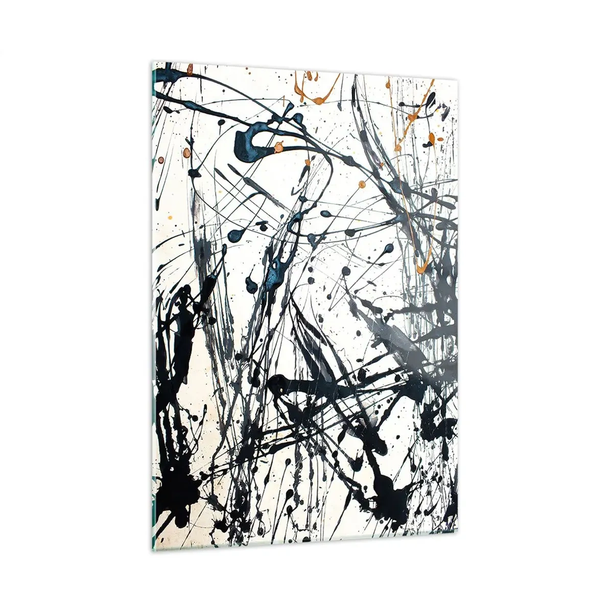 Quadro em vidro - Abstração expressionista - 50x70 cm