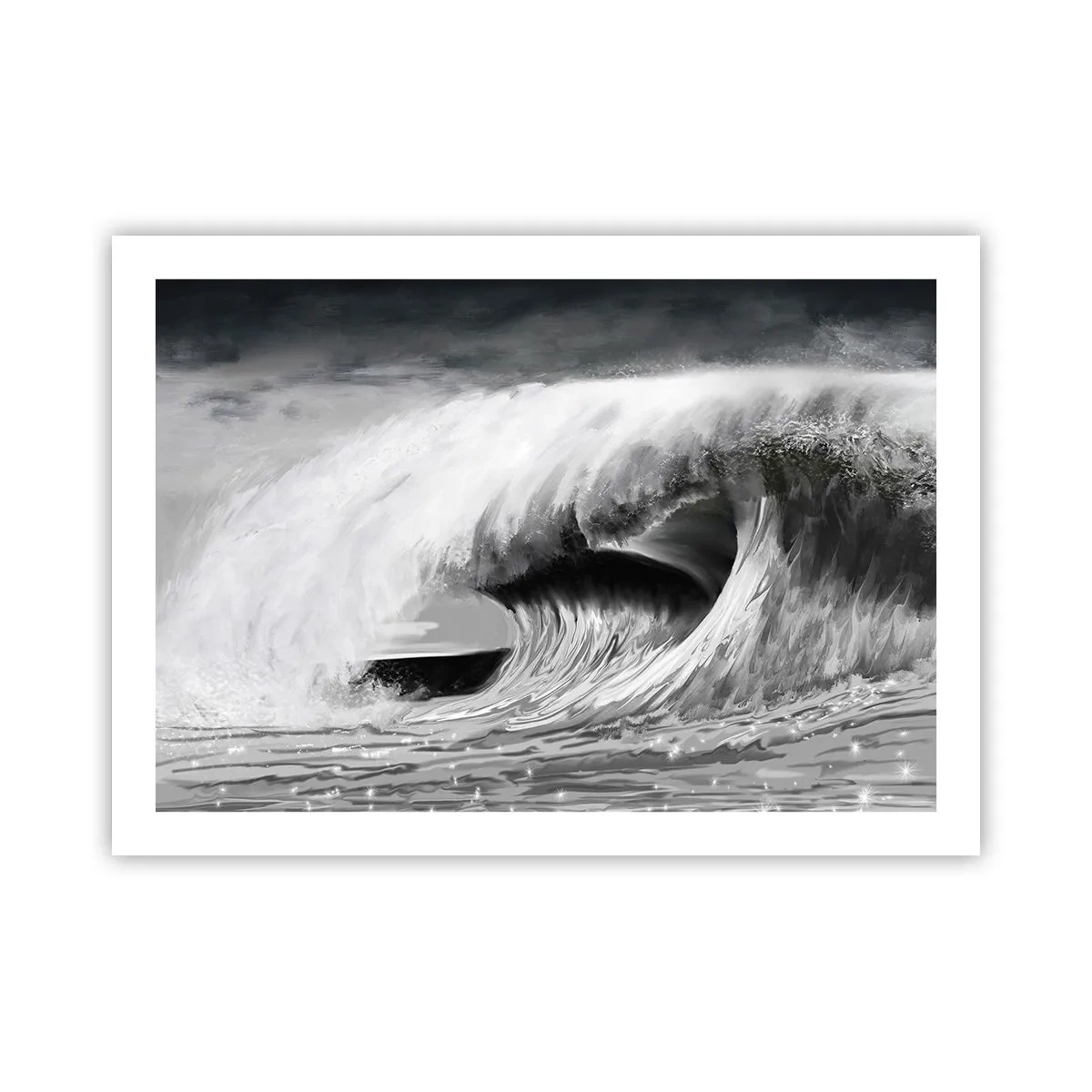 Pôster - A ira do oceano - 70x50 cm