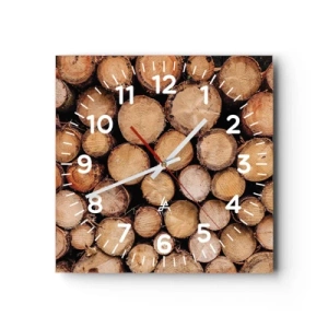 Relógio de parede - Relógio em vidro - Um novo começo - 40x40 cm