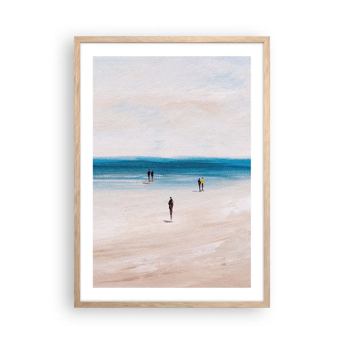 Pôster com moldura de carvalho claro - Uma necessidade natural - 50x70 cm