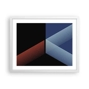 Pôster em moldura branca - Uma história simples - 50x40 cm