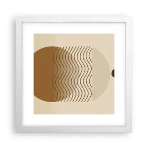 Pôster em moldura branca - Sobre a origem das figuras geométricas - 30x30 cm