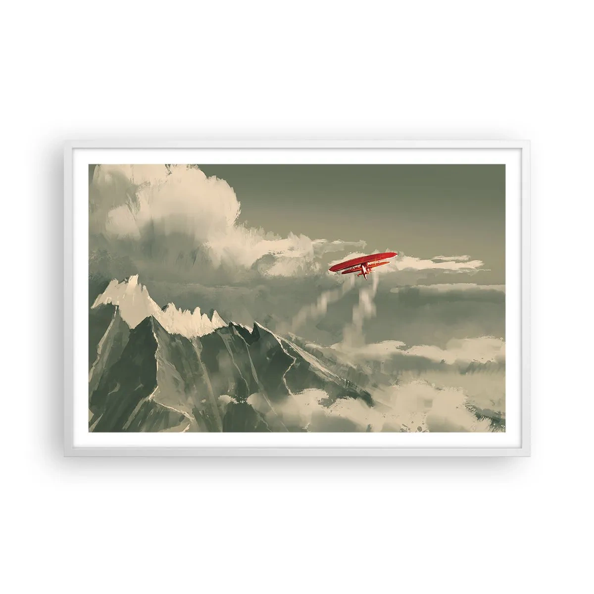 Pôster em moldura branca - O pioneiro destemido - 91x61 cm