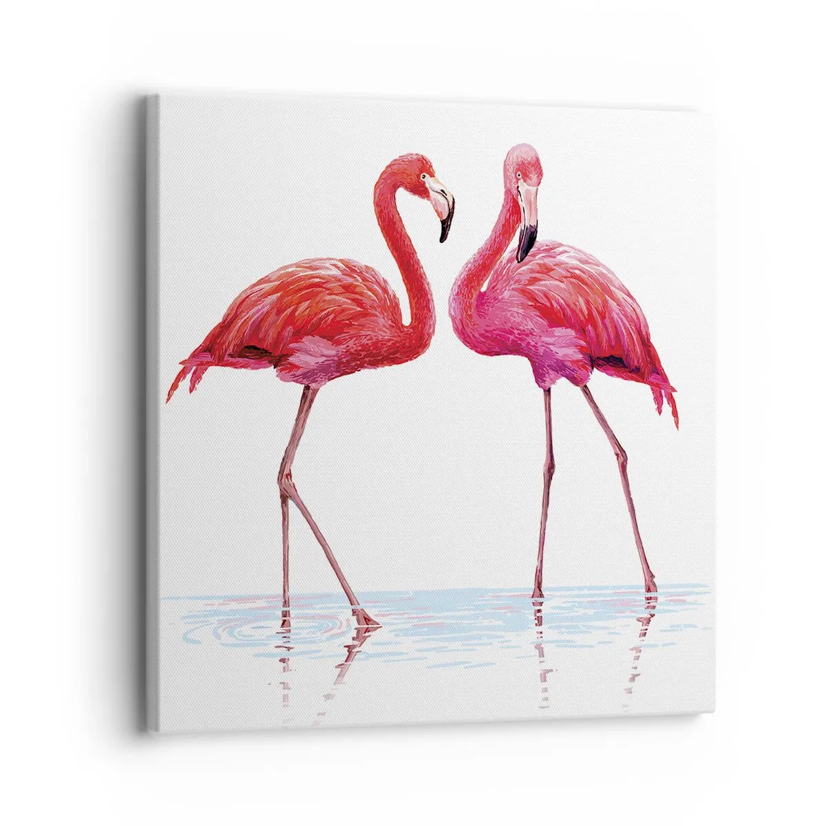 Quadro em tela - Rosa randez-vous - 30x30 cm