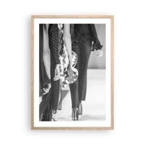 Pôster com moldura de carvalho claro - Um desfile estiloso - 50x70 cm
