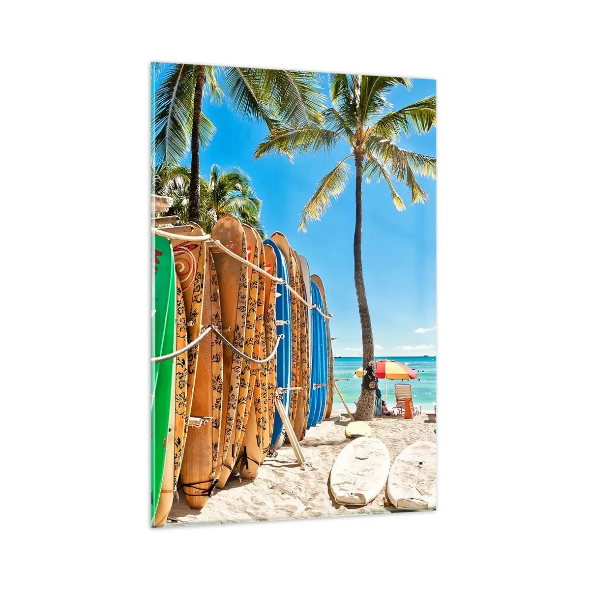 Quadro em vidro - Diversão ensolarada - 80x120 cm