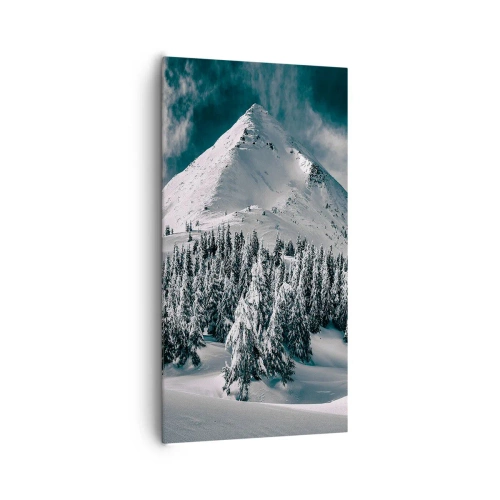 Quadro em tela - Terra de neve e gelo - 65x120 cm