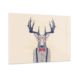 Quadro em vidro - Extravagância engraçada - 100x70 cm