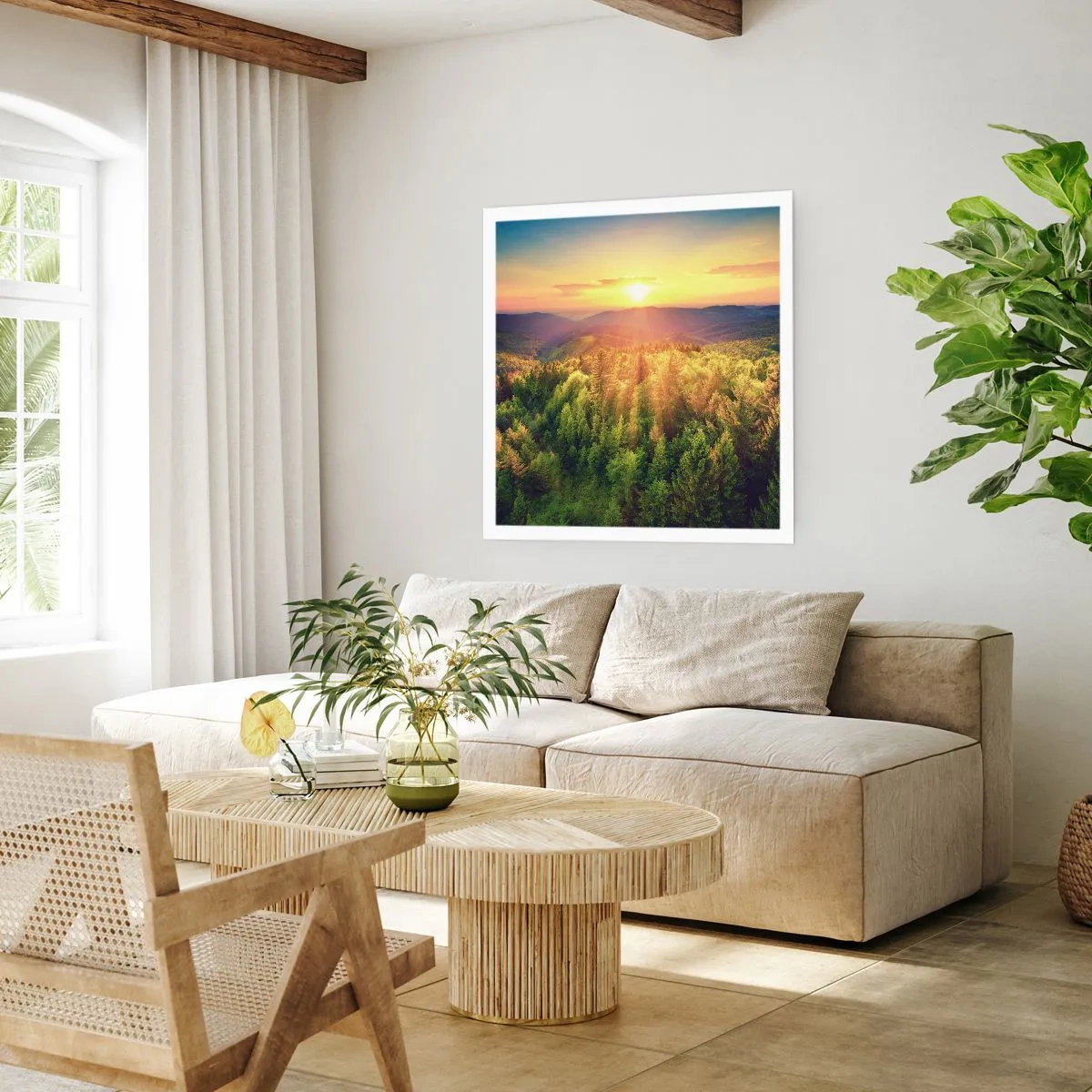 Pôster - Picos e cumes - 60x60 cm
