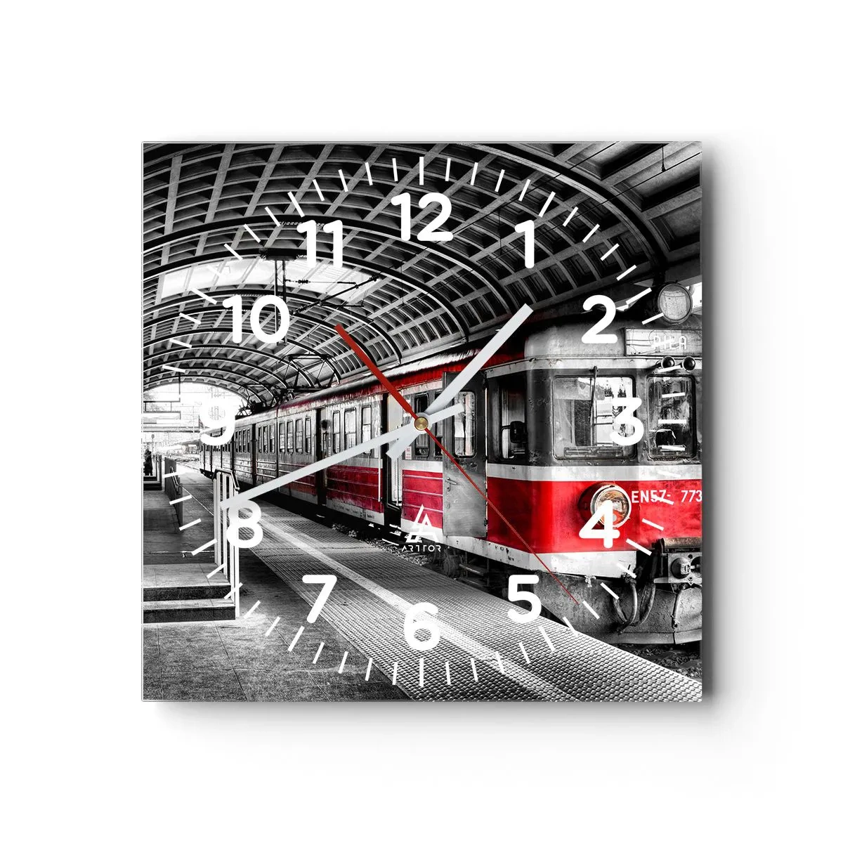 Relógio de parede - Relógio em vidro - Talvez seja a viagem de sua vida? - 30x30 cm