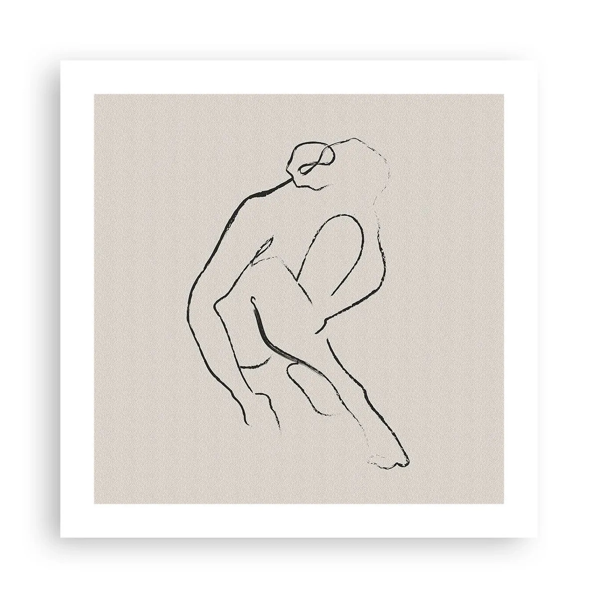 Pôster - Esboço íntimo - 50x50 cm