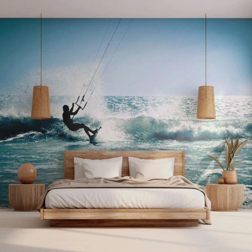 Papel de Parede Standard Eco - Deixe-se levar - Esporte, Kitesurf, Mar - 250x175 cm