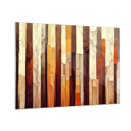 Quadro em vidro - Hino das árvores da floresta - 100x70 cm