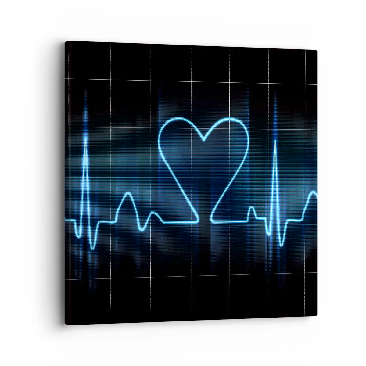 Quadro em tela - No ritmo do coração - 30x30 cm