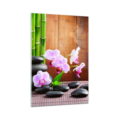 Quadro em vidro - Experimente os prazeres do Oriente - 70x100 cm