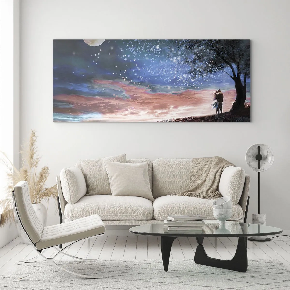Quadro em vidro - Espetáculo estrelado - 160x50 cm