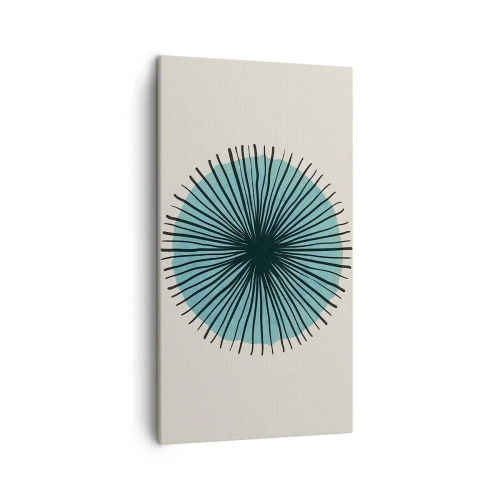 Quadro em tela - Radiante sobre o azul - 45x80 cm