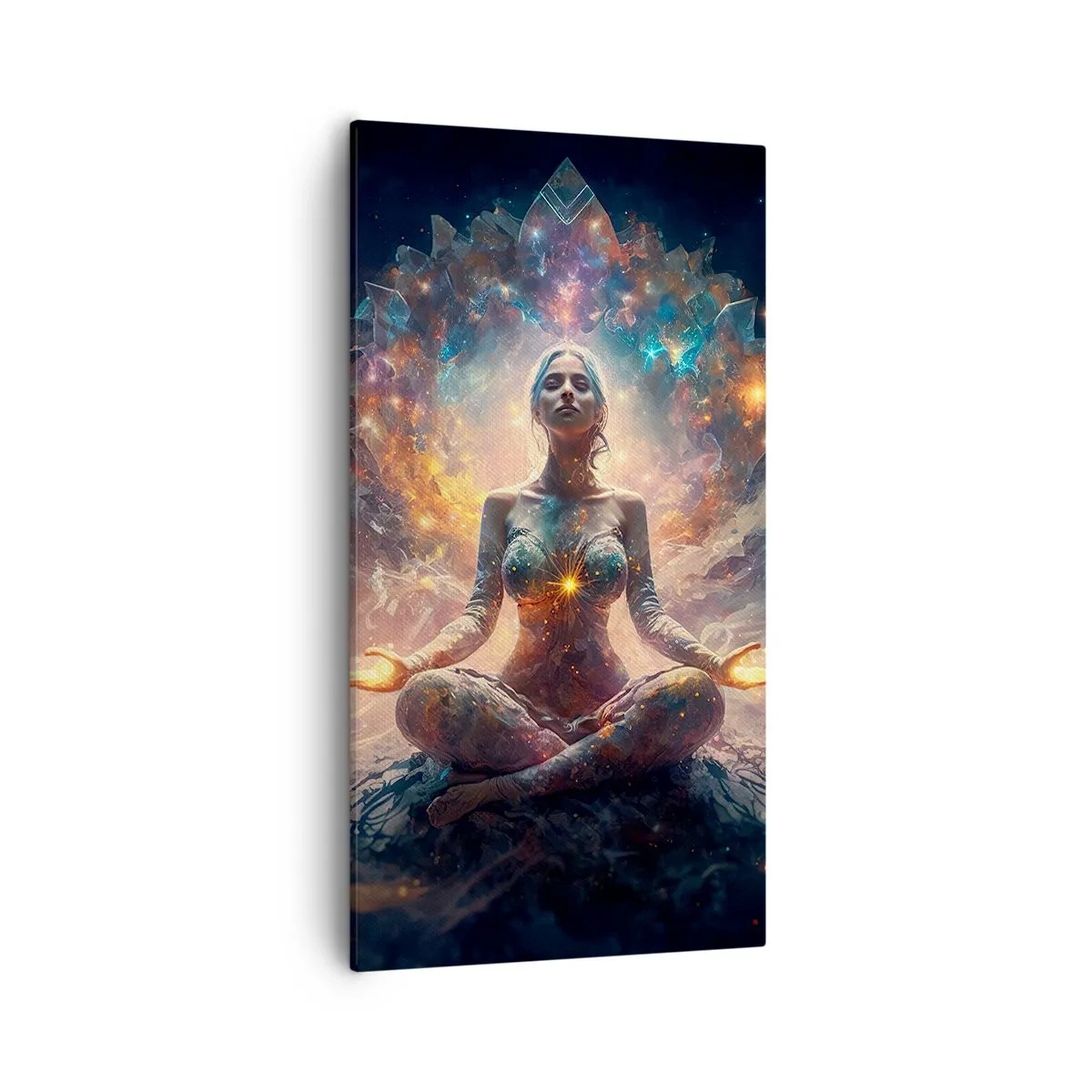 Quadro em tela - Fluxo de boa energia - 55x100 cm