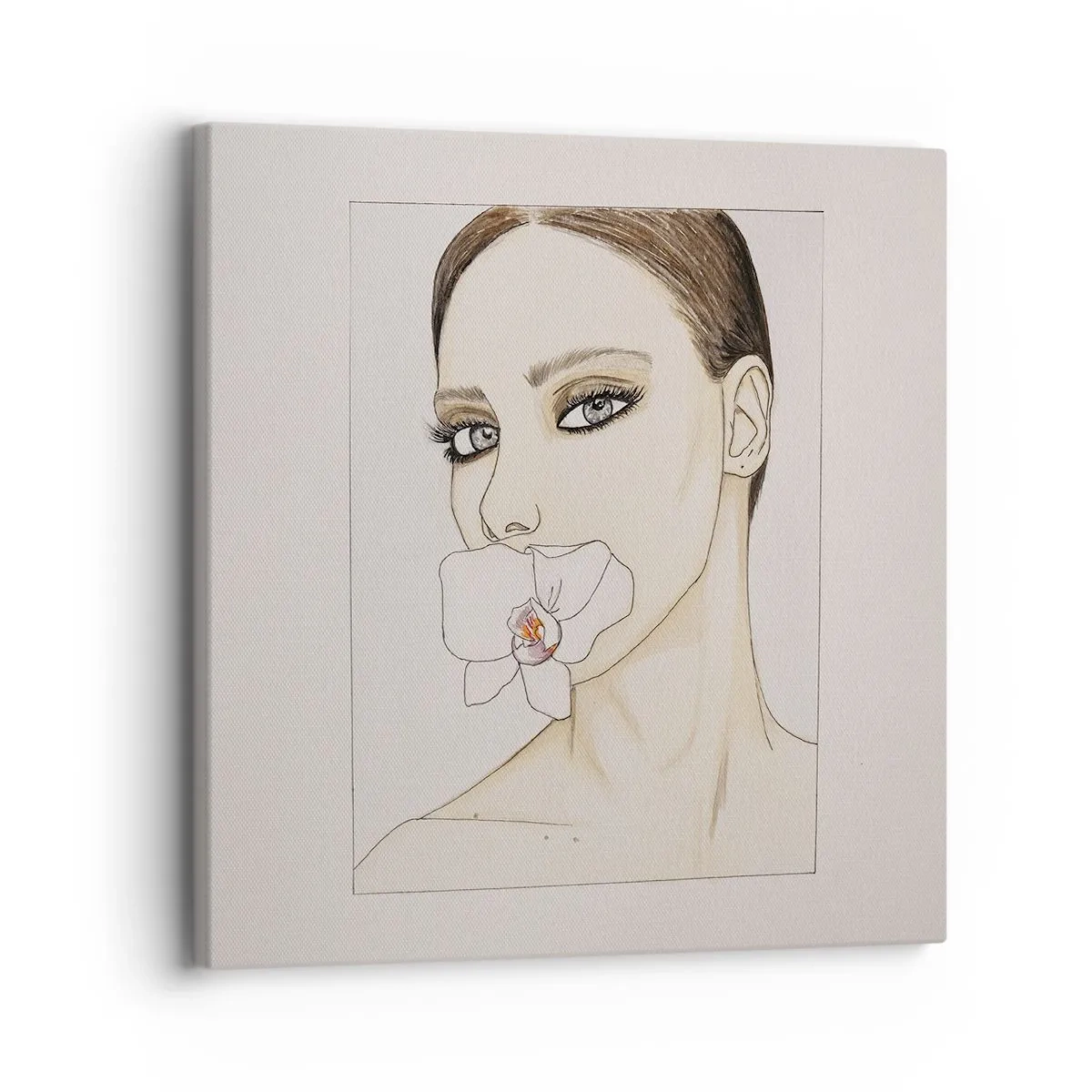 Quadro em tela - Símbolo de elegância e beleza - 30x30 cm