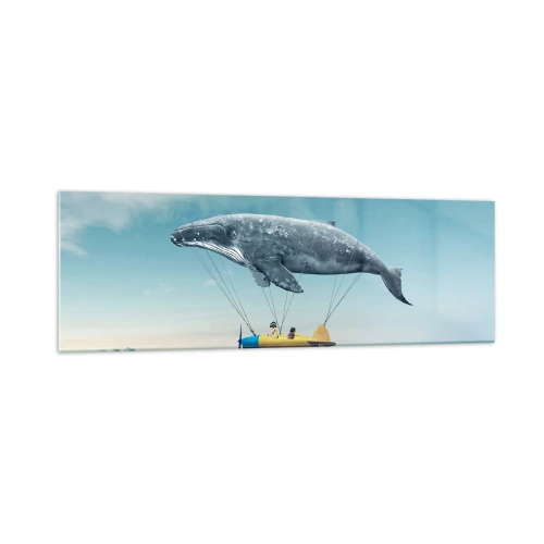 Quadro em vidro - Por que não? - 160x50 cm