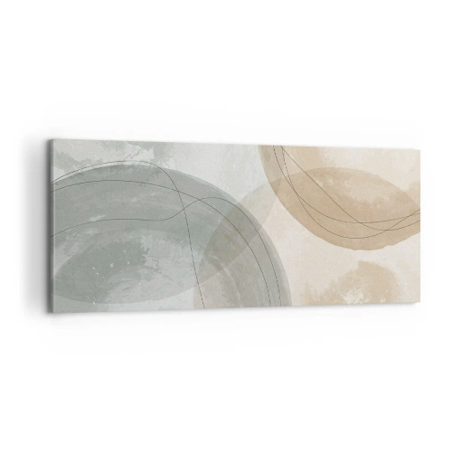 Quadro em tela - Difusão de Mundos - 100x40 cm