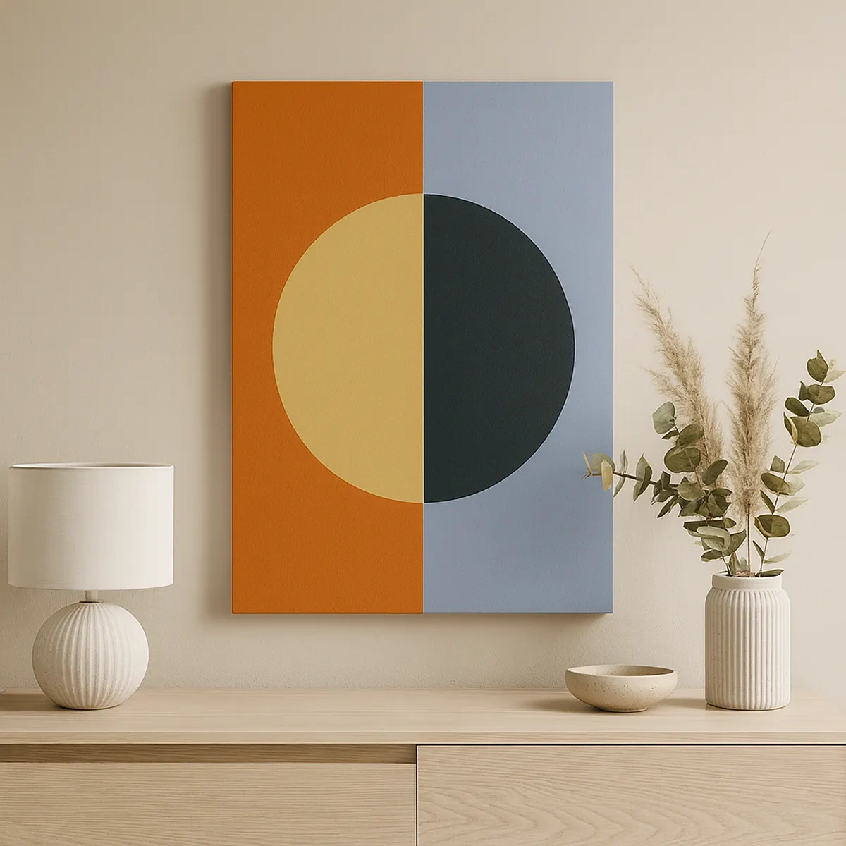 Quadro em tela - Composição do calor e do frio - 50x70 cm