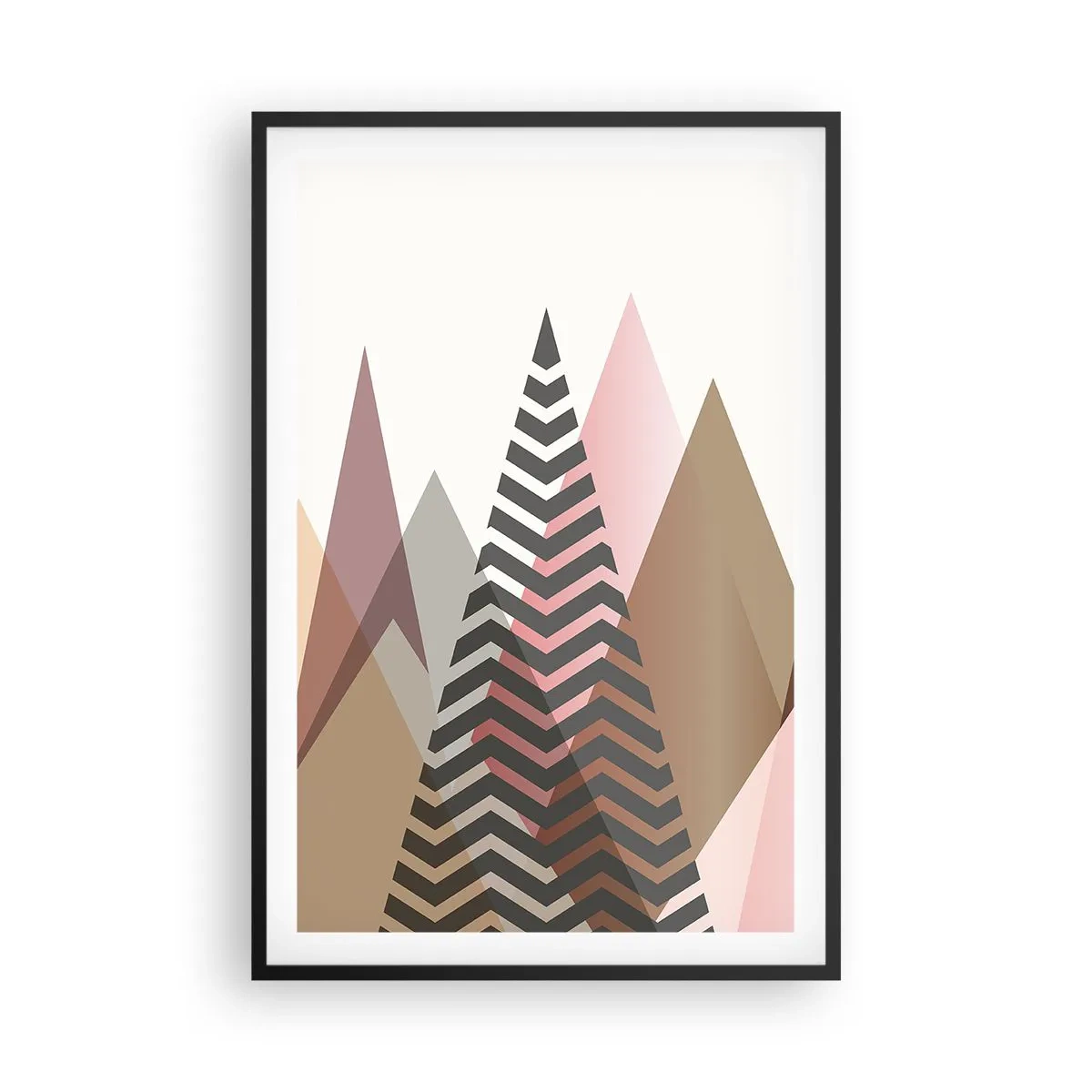 Pôster com moldura preta - Vista piramidal - 61x91 cm