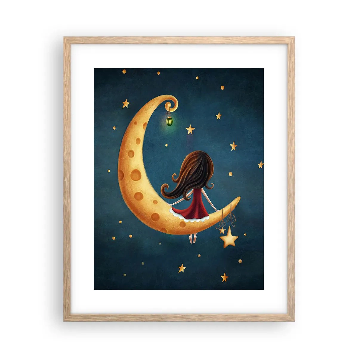 Pôster com moldura de carvalho claro - Uma vez... - 40x50 cm