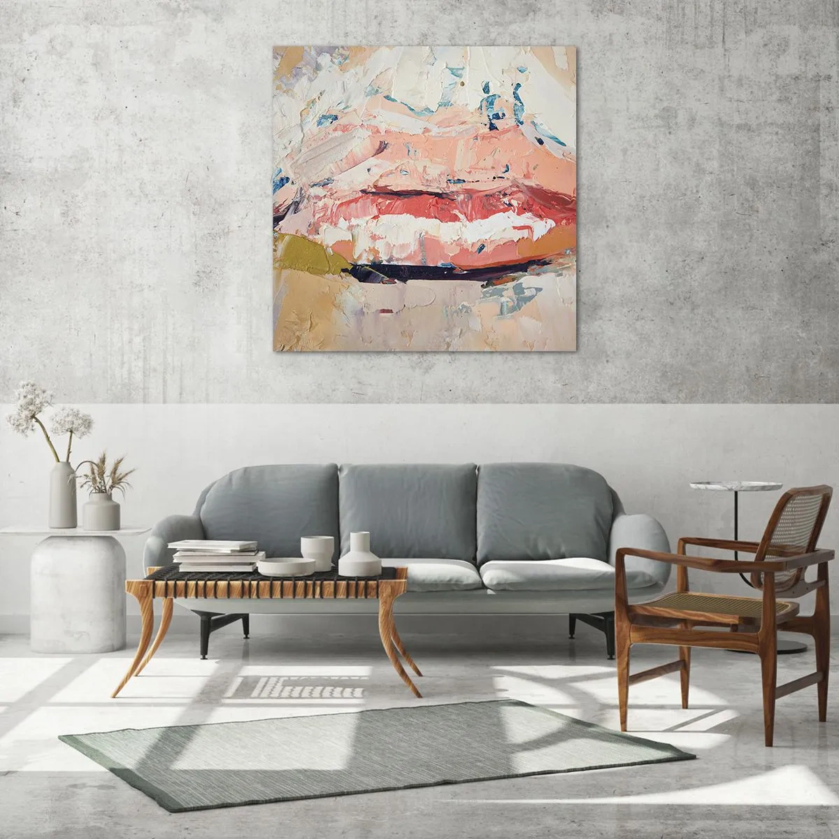 Quadro em vidro - Desperta os sentidos - 30x30 cm