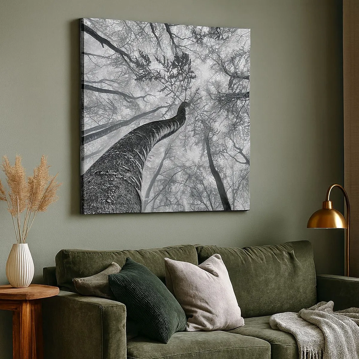 Quadro em tela - Corrida até a luz - 30x30 cm