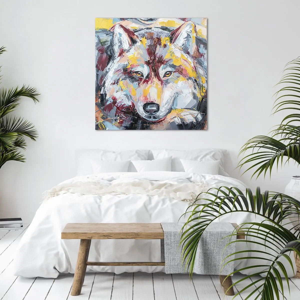 Quadro em tela - Paz entre entes queridos - 30x30 cm