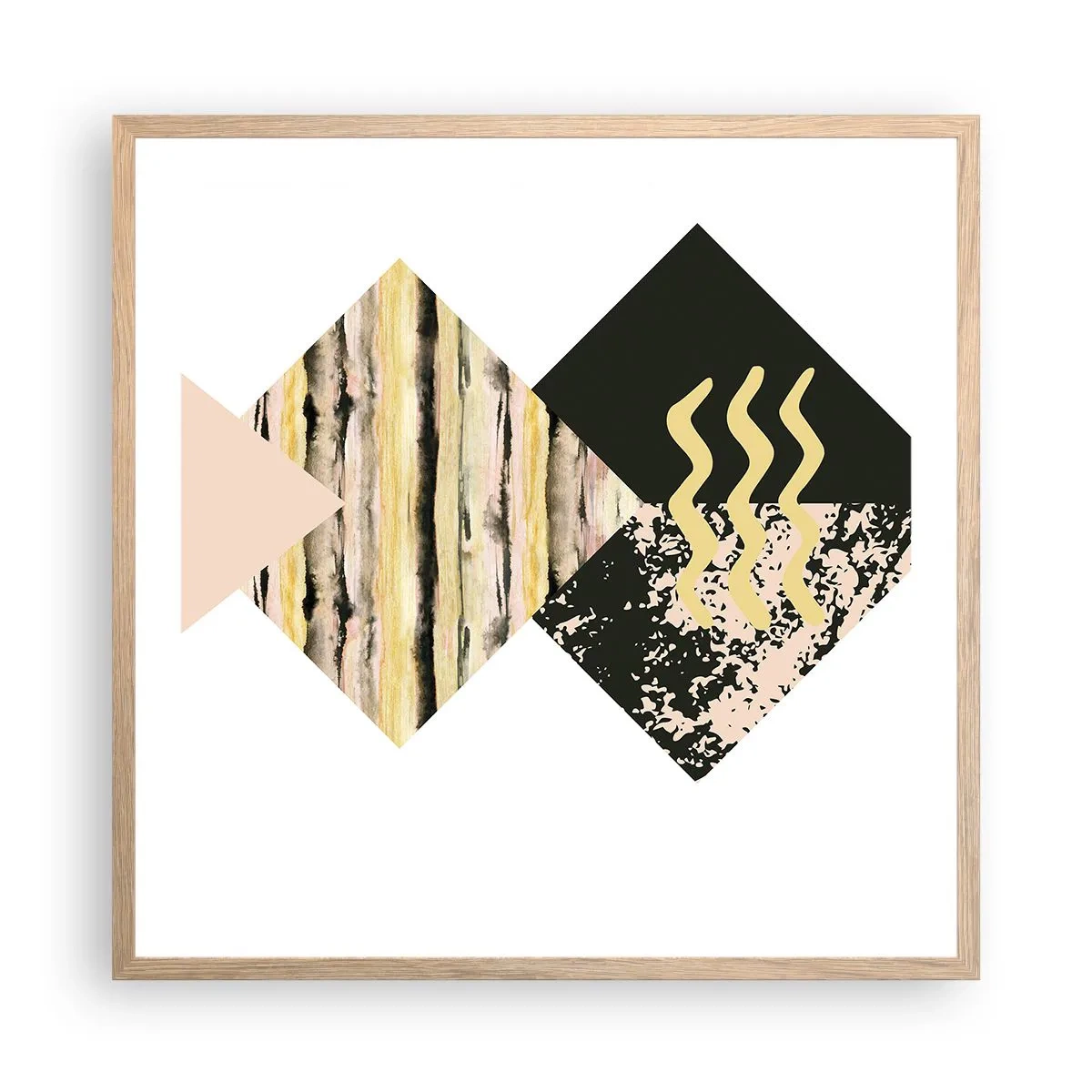 Pôster com moldura de carvalho claro - Não é tão simples assim - 60x60 cm