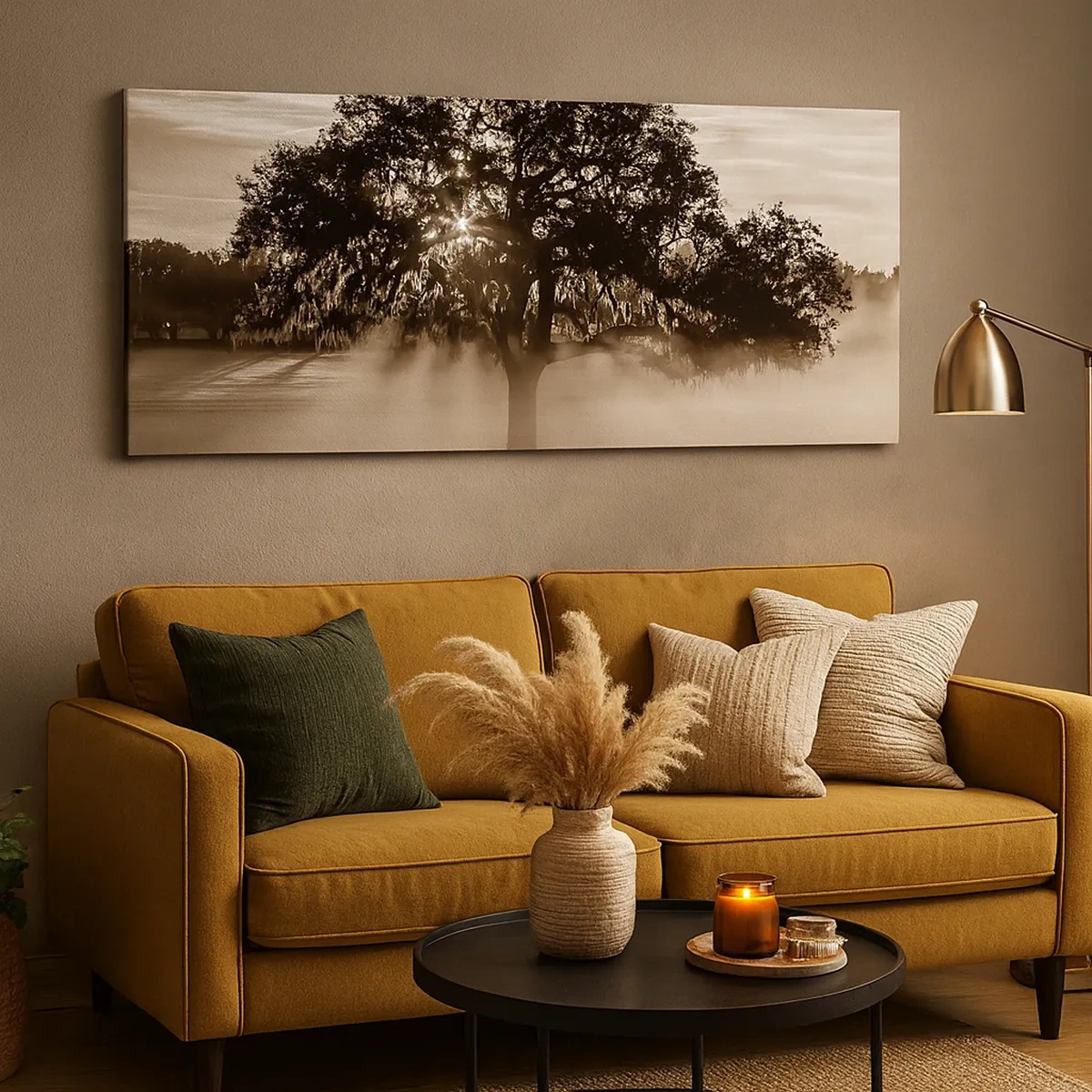 Quadro em tela - Uma árvore só de boas notícias - 30x30 cm