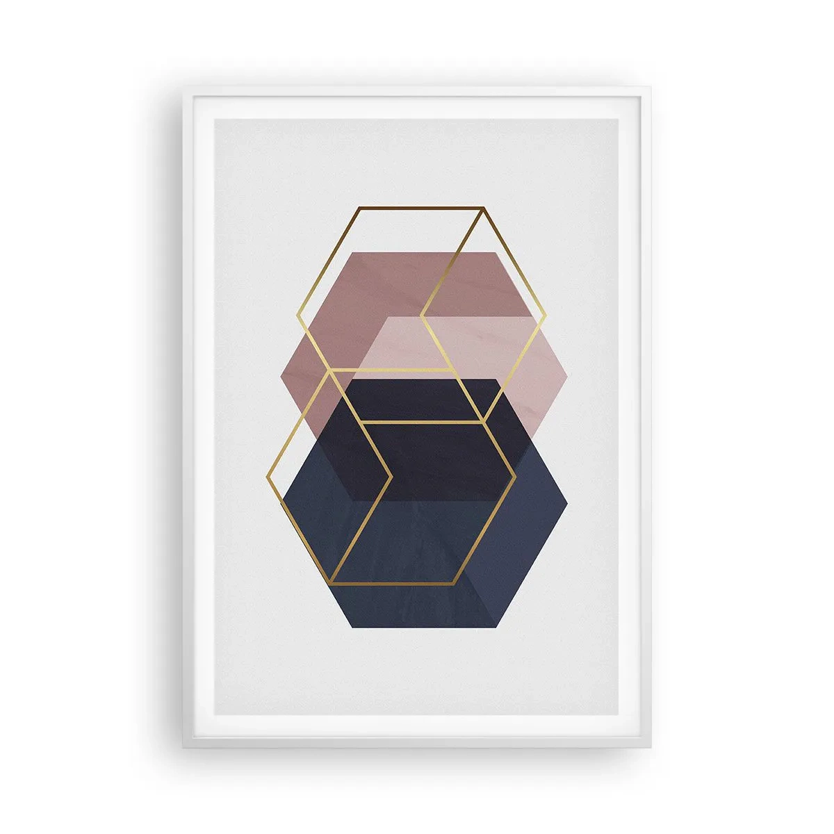 Pôster em moldura branca - O poder da simplicidade - 70x100 cm