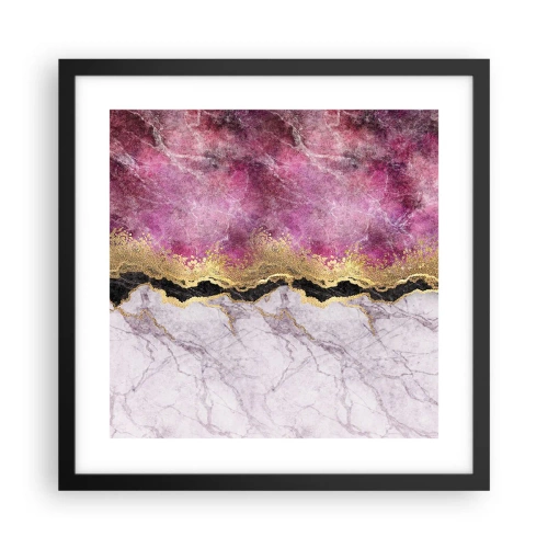 Pôster com moldura preta - Na fronteira - 40x40 cm