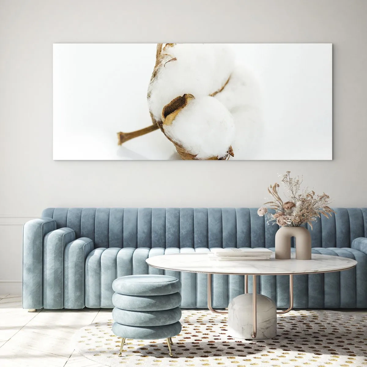 Quadro em vidro - Suave por natureza - 160x50 cm